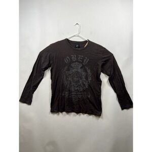 Mens Vintage OBEY long‎ Sleeve shirt SIZE XL